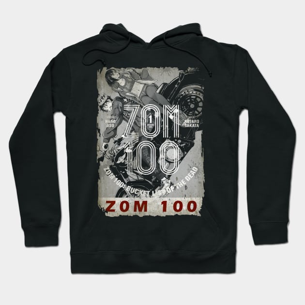 Zom 100 Vintage Frame Hoodie by WHITE ANGEL STUDIO